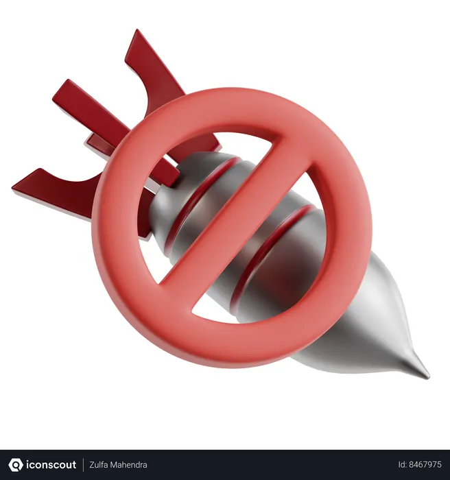 Free No War  3D Icon