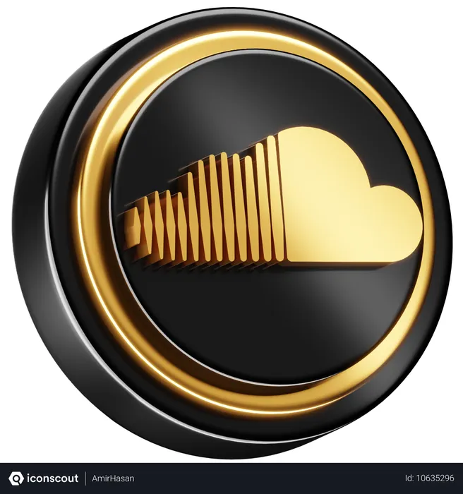 Free Nube de sonido Logo 3D Icon