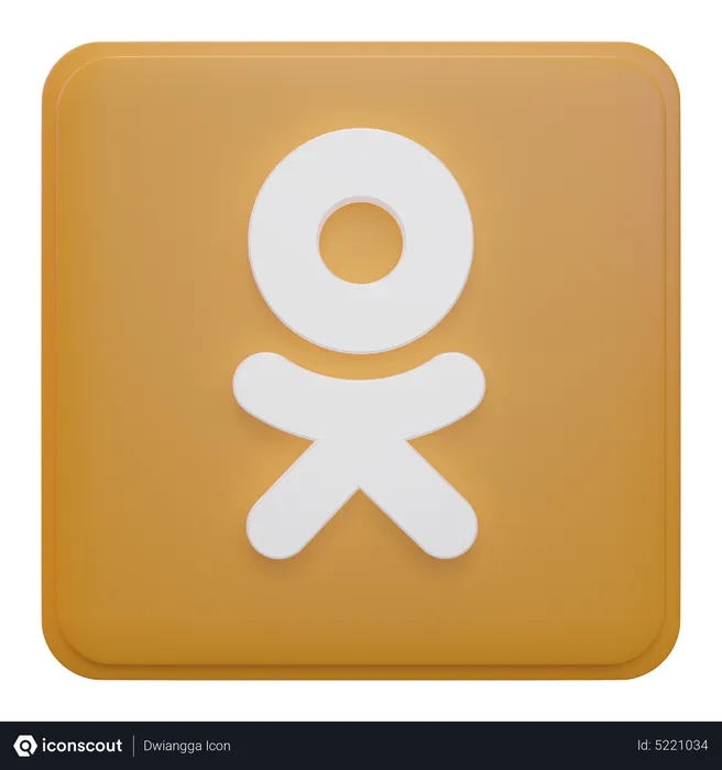 Free Odnoklassniki Logo 3d Icon Download In Png Obj Or Blend Format