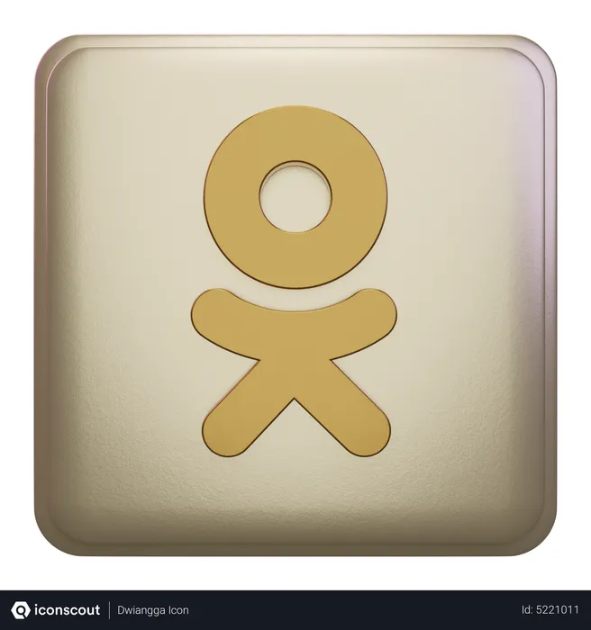 Free Odnoklassniki Logo 3D Icon