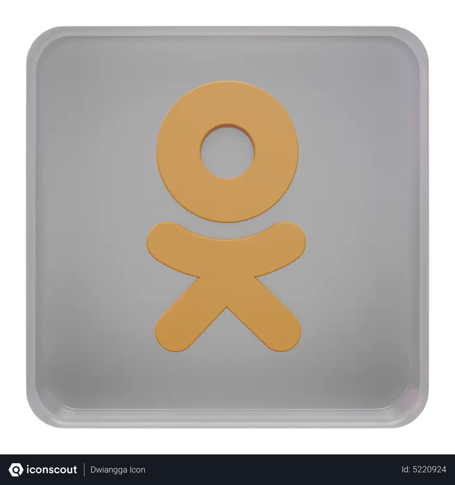 Free Odnoklassniki Logo 3D Icon