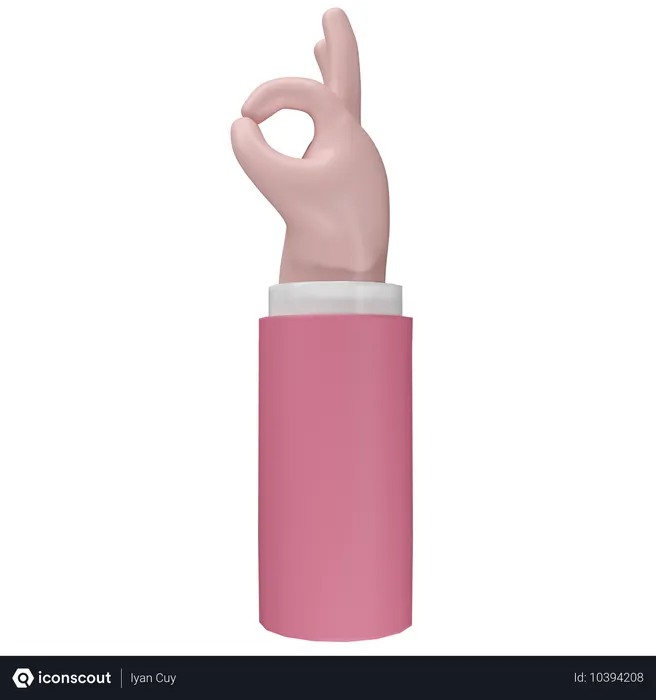 Free Ok gesto con la mano Emoji 3D Icon