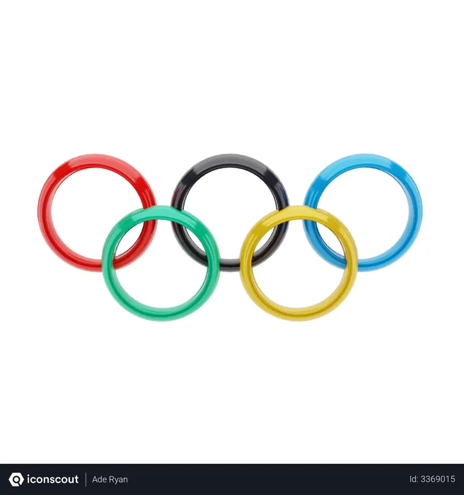 Free Olympic logo  3D Illustration