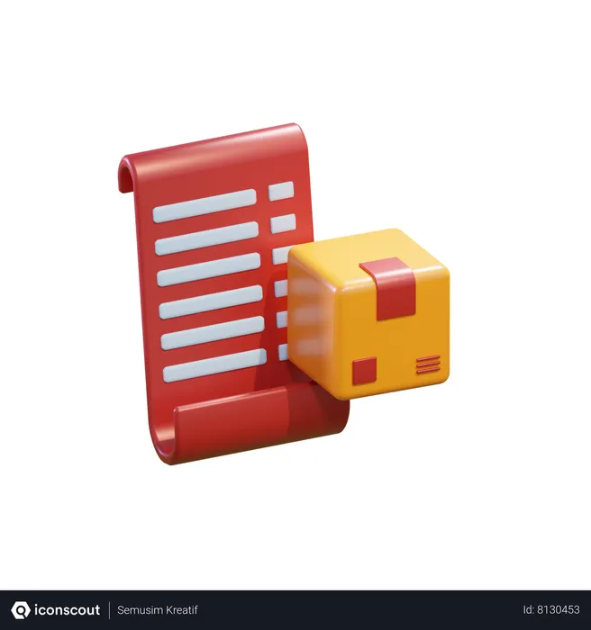 Free Package Bill  3D Icon
