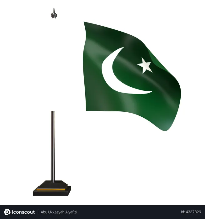 Free Pakistan Flag Flag 3D Flag