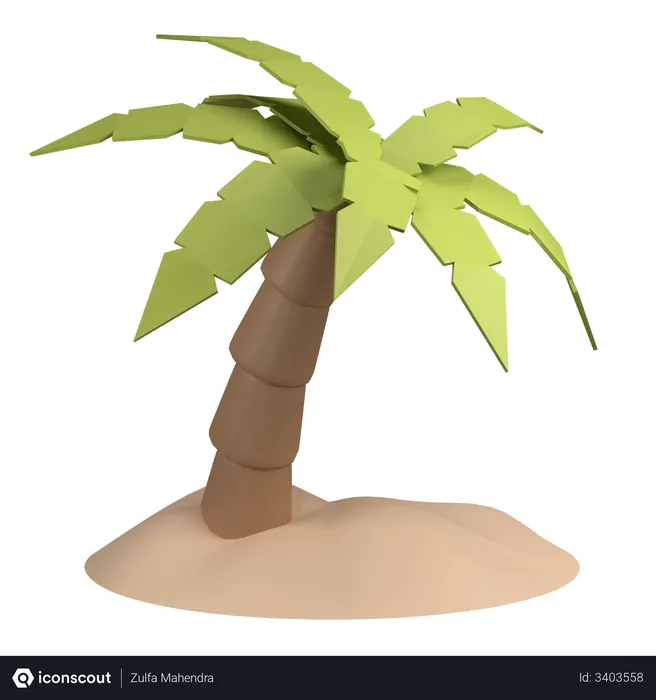 3d palm trees