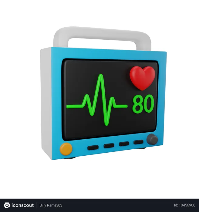 Free Patient Monitor  3D Icon