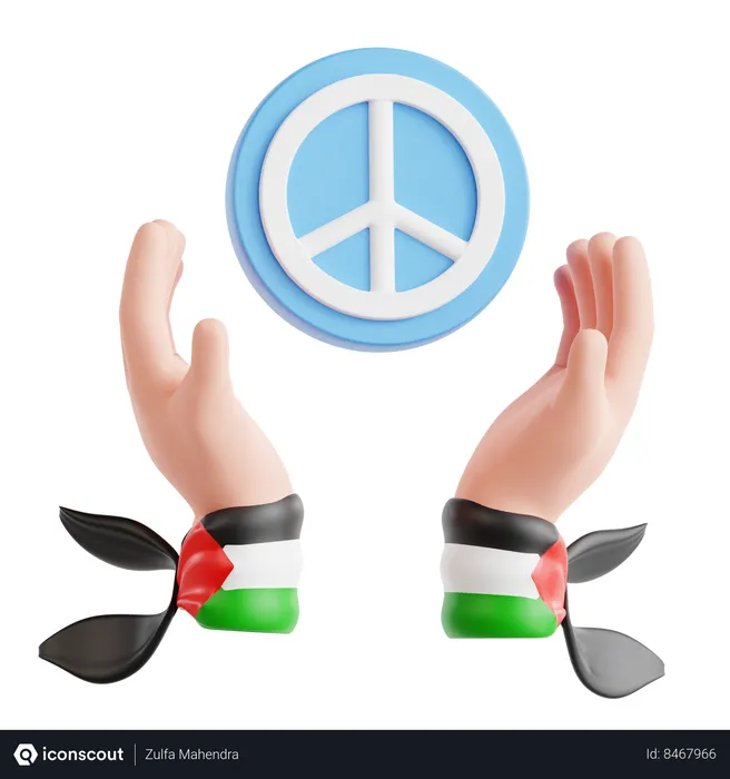 Free Peace  3D Icon