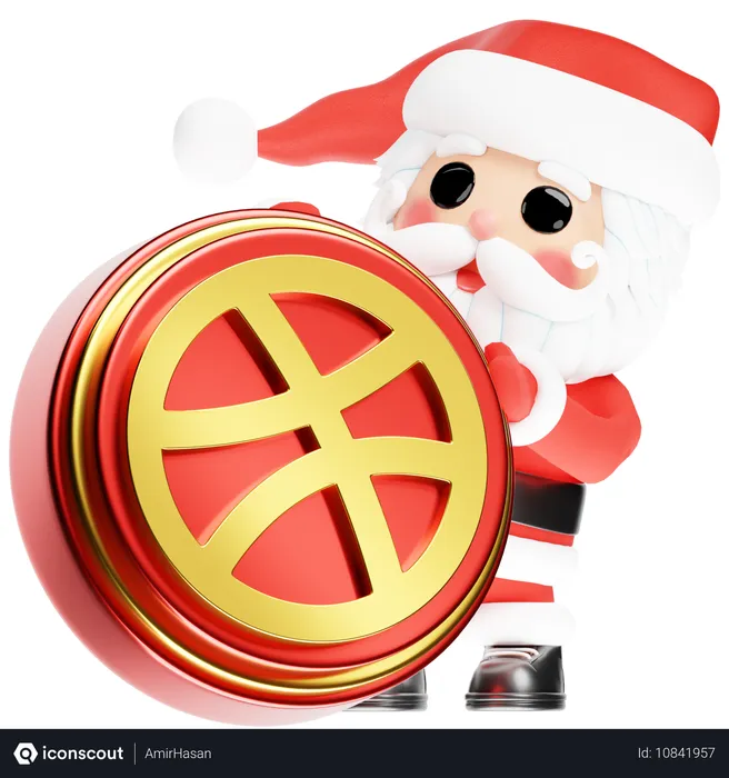 Free Père Noël avec de la sauce de Noël Logo 3D Icon