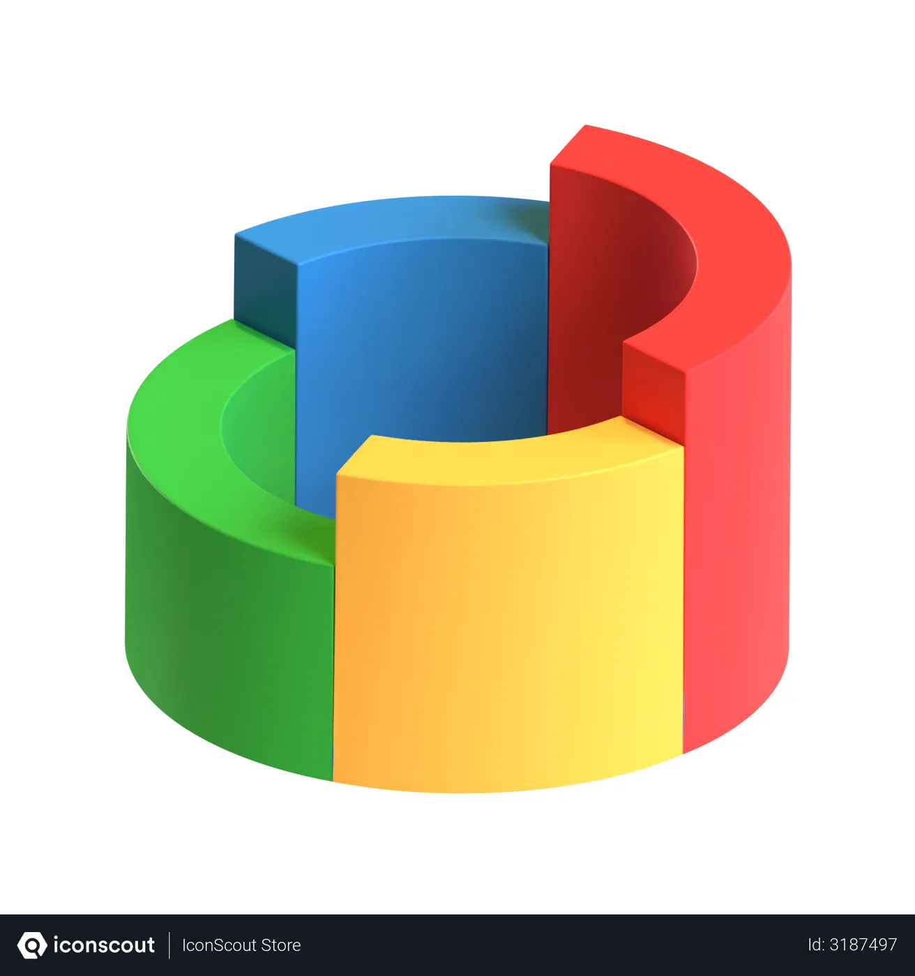 Free Pie Chart 3D Icon - Free Download Business 3D Icons | IconScout