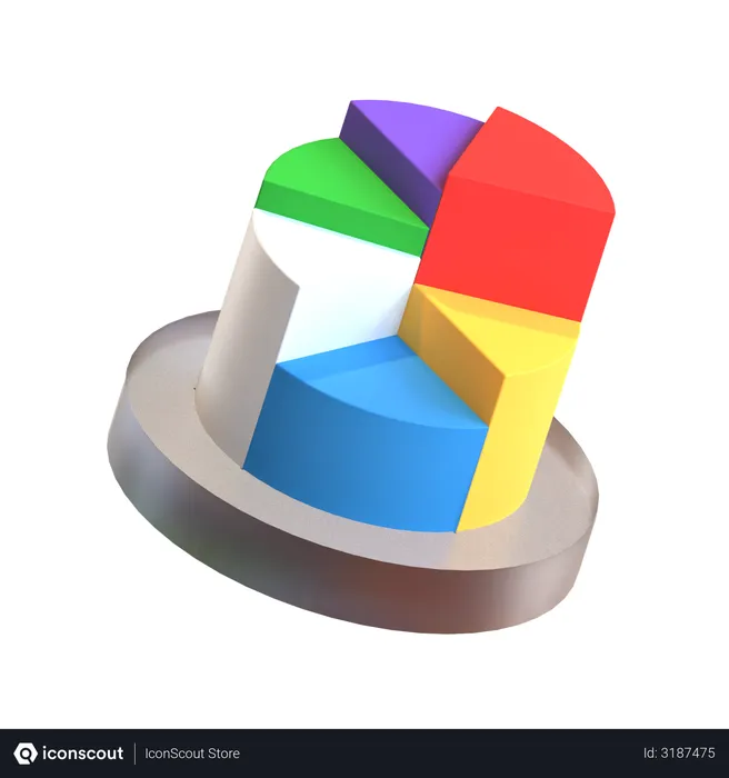 Free Pie Chart  3D Icon