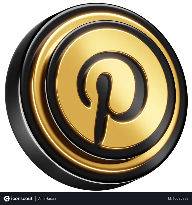 Free Pinterest Logo 3D Icon