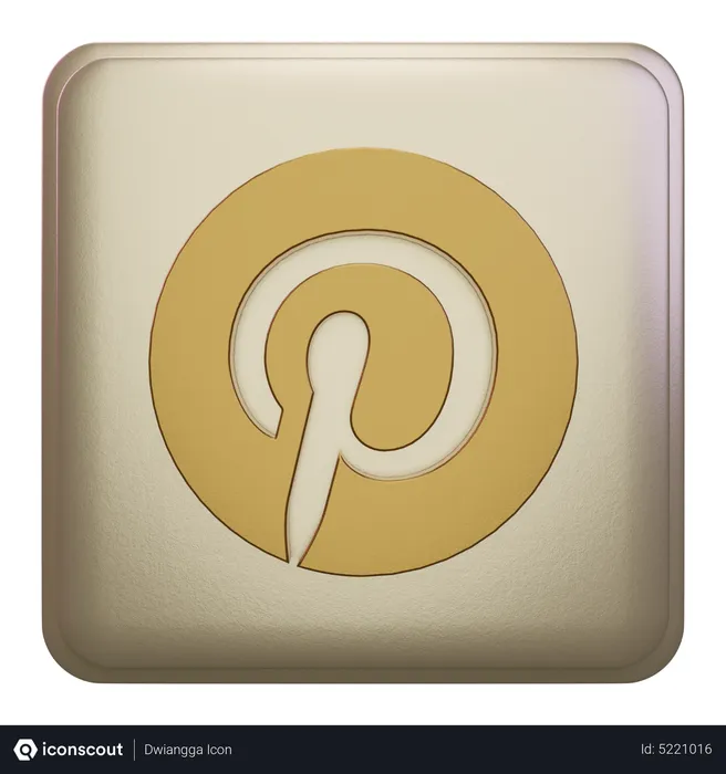 Free Pinterest Logo 3D Icon