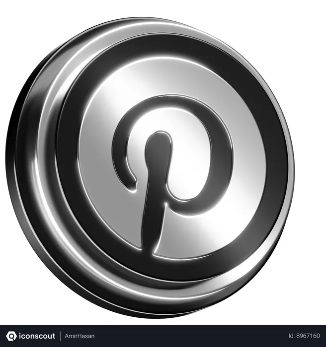 Free Pinterest Logo 3D Icon