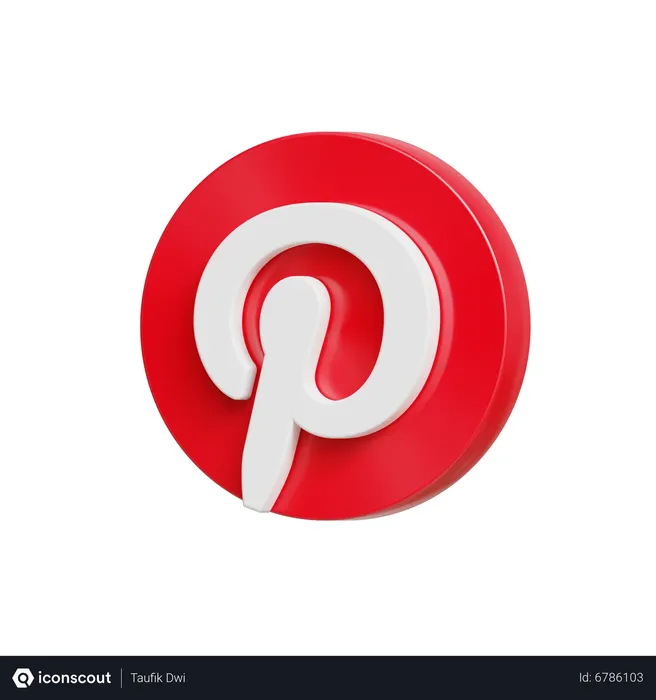 Free Pintrest Logo 3D Icon