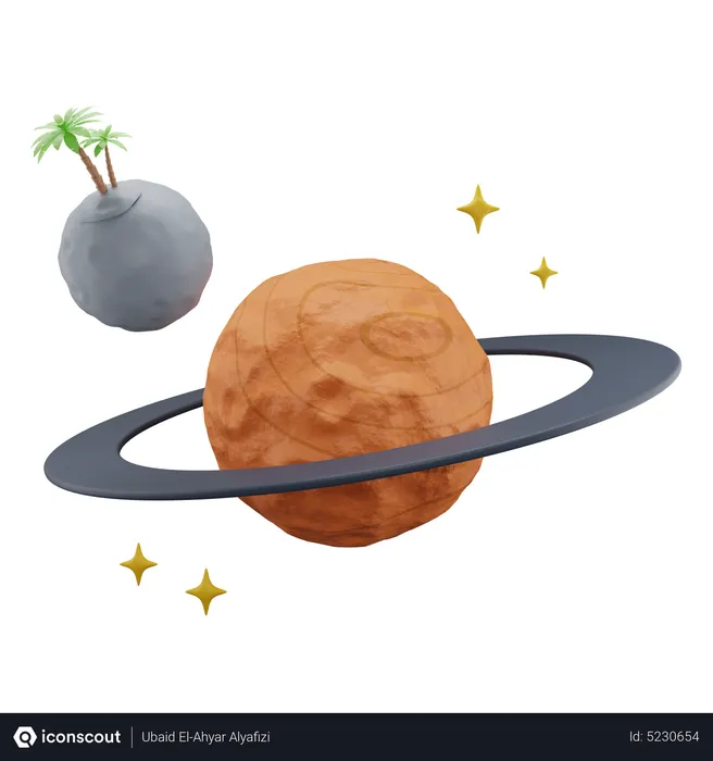Free Planet  3D Icon