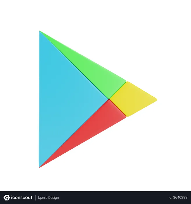 Free PlayStore Logo 3D Logo