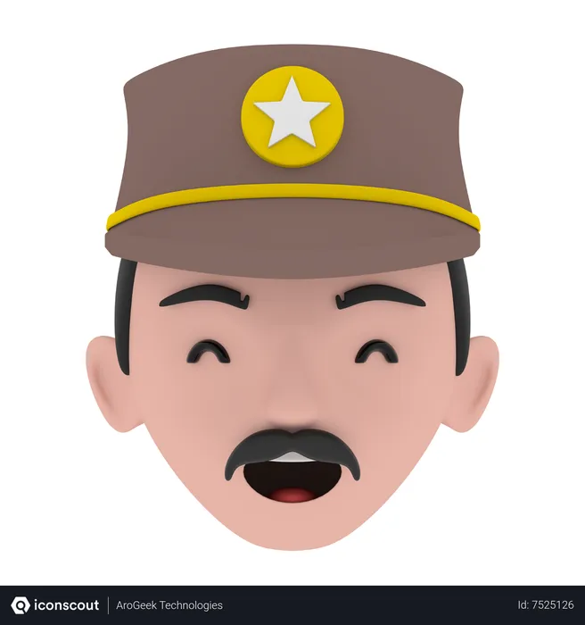 Free Police man  3D Icon