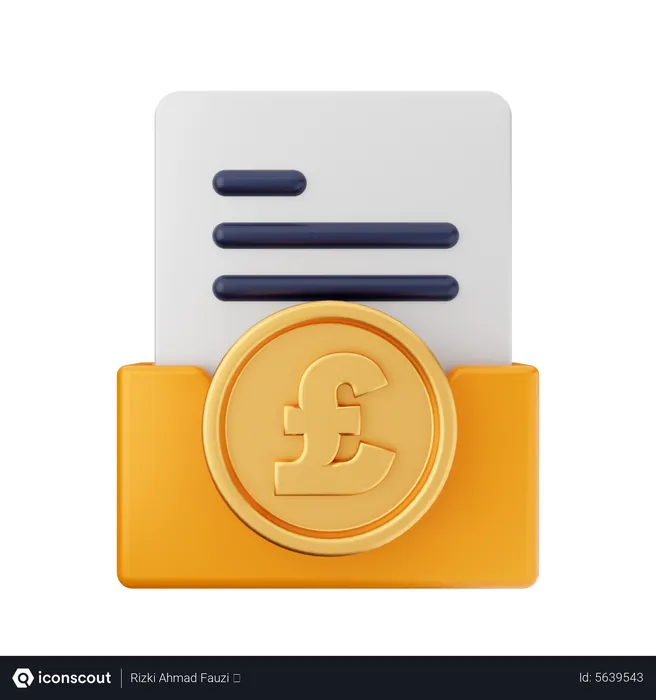 Free Pound Folder  3D Icon