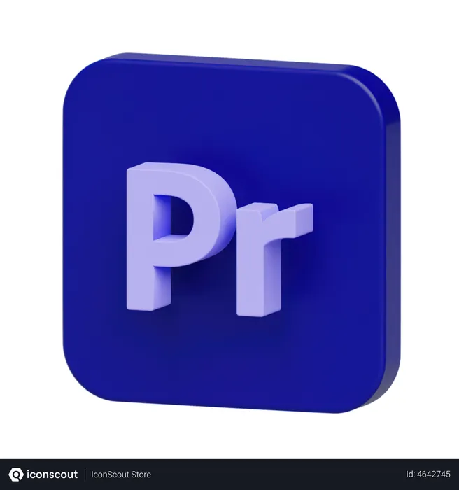 Free Premierepro Logo Logo 3D Illustration