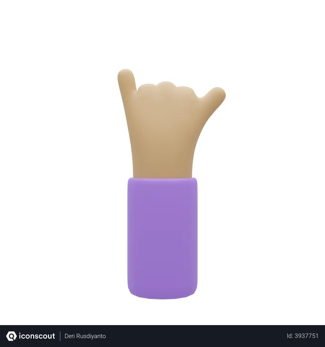 Free Promise Pinkie Hand Gesture  3D Illustration
