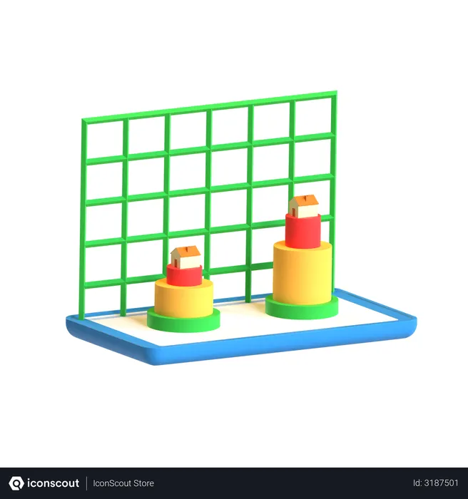 Free Pyramid Chart  3D Icon