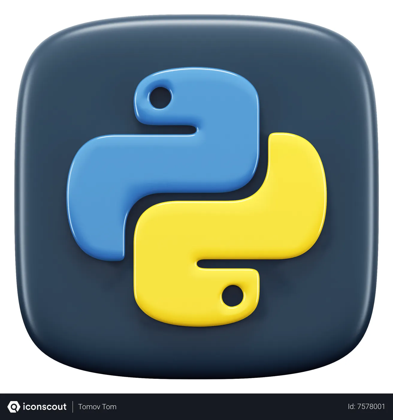Free Python 3D Icon - Free Download Logos 3D Icons | IconScout