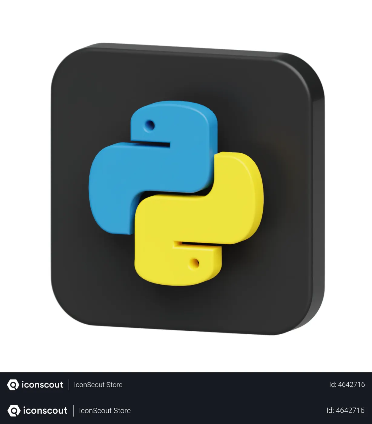 Free Python Logo 3D Illustration - Free Download Logos 3D Illustrations ...
