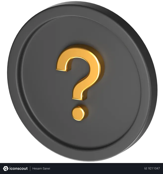 Free Question Mark  3D Icon