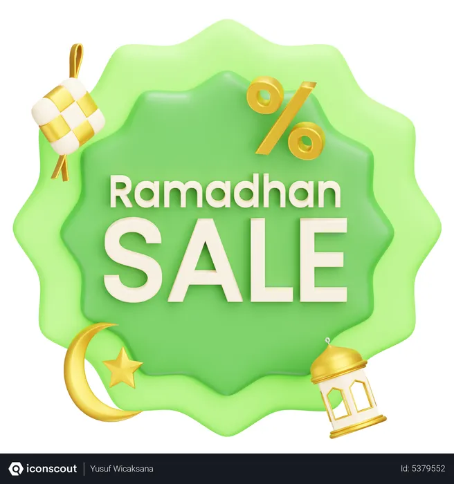 Free Ramadan Sale  3D Icon