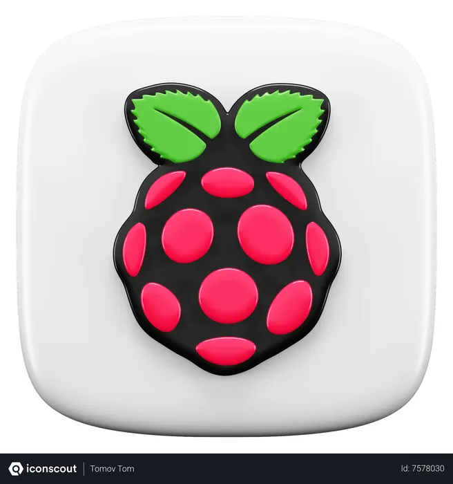 Free Raspberry Pi Logo 3D Icon download in PNG, OBJ or Blend format