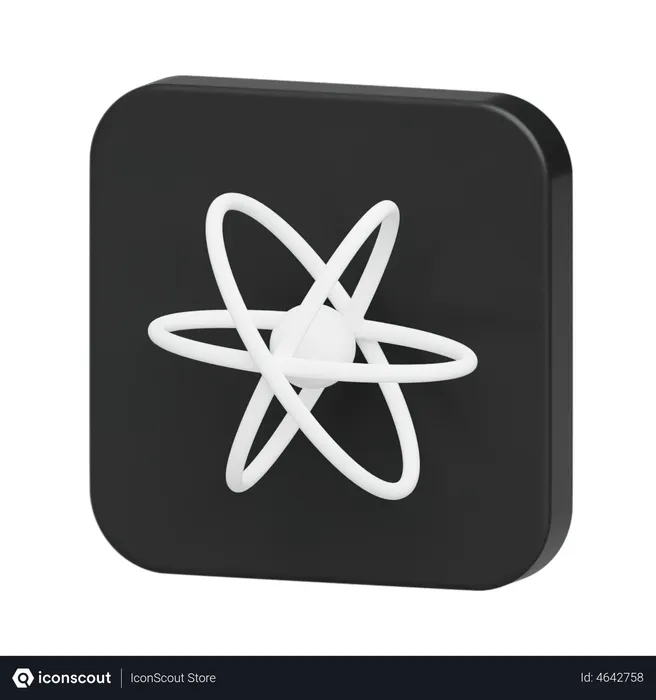 Free React Js Logo Logo 3D Illustration