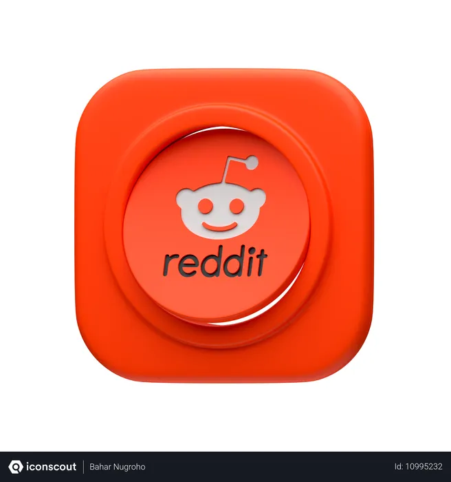 Free Reddit Logo 3D Icon