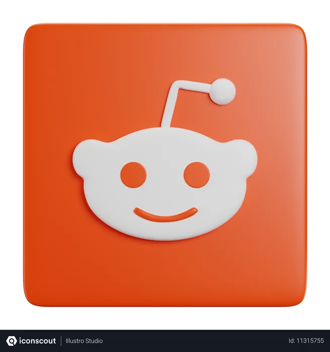 Free Reddit  3D Icon