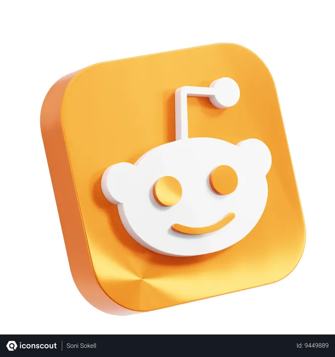 Free Reddit Logo 3D Icon