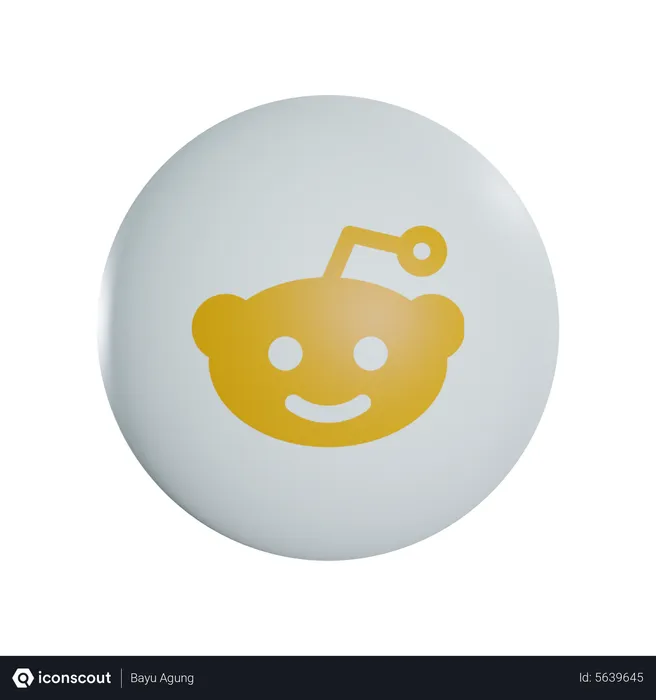 Free Reddit Logo 3D Icon