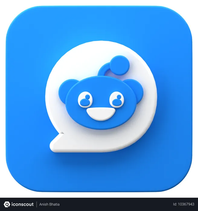 Free Reddit Logo 3D Icon