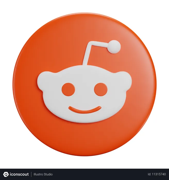 Free Reddit  3D Icon