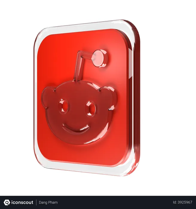 Free Reddit Logo 3D Icon