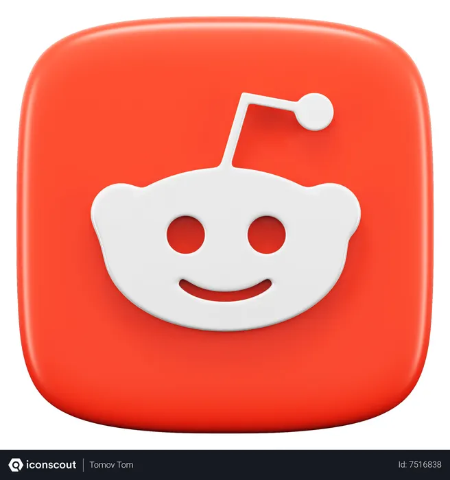 Free Reddit Logo 3D Icon