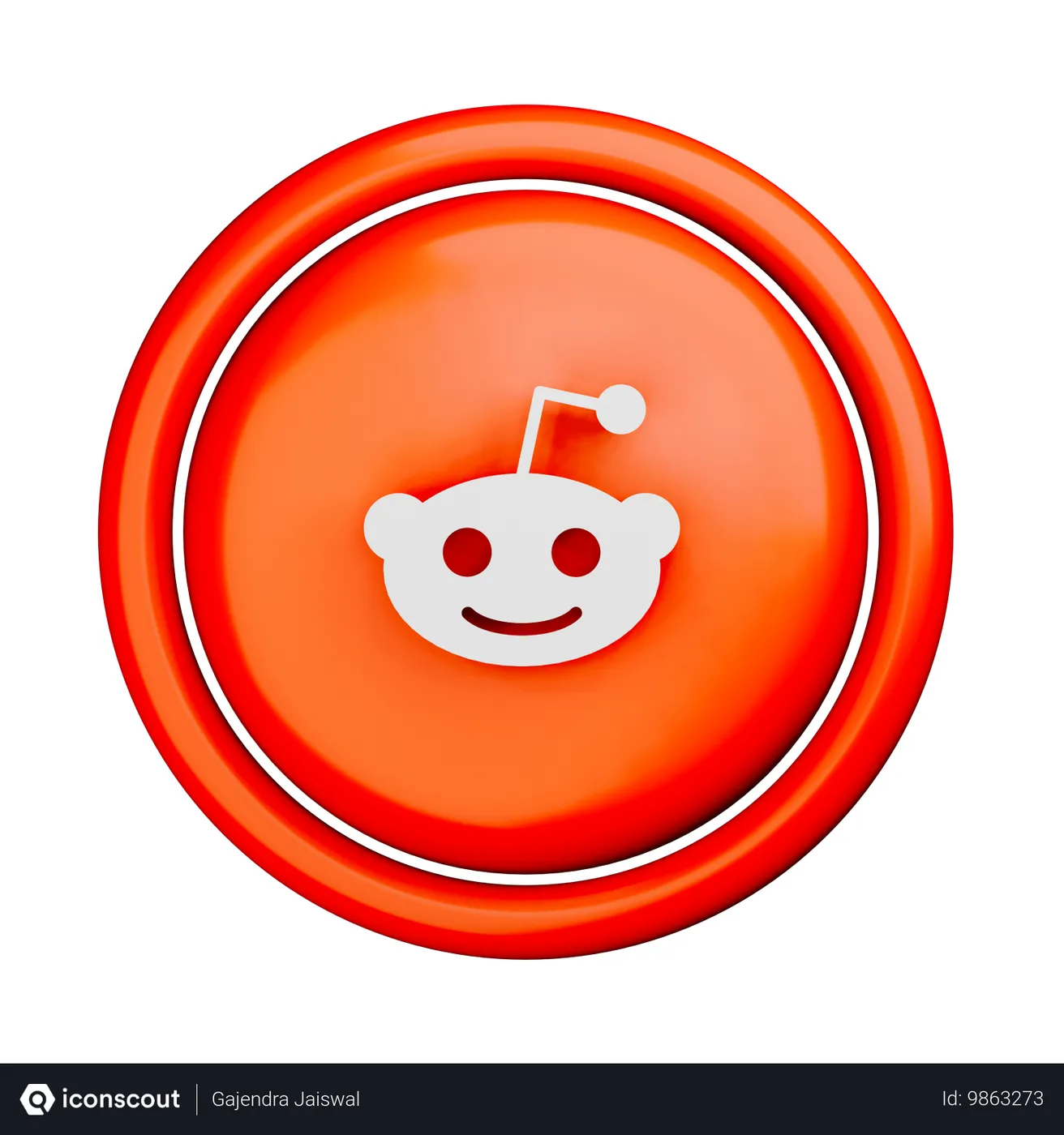 Free Reddit Logo 3D Icon - Free Download Stickers 3D Icons | IconScout