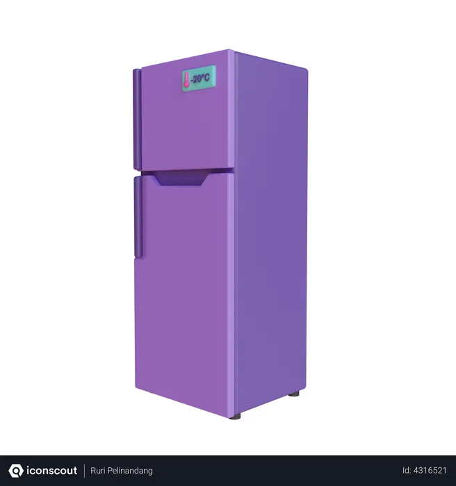 Free Refrigerator  3D Illustration