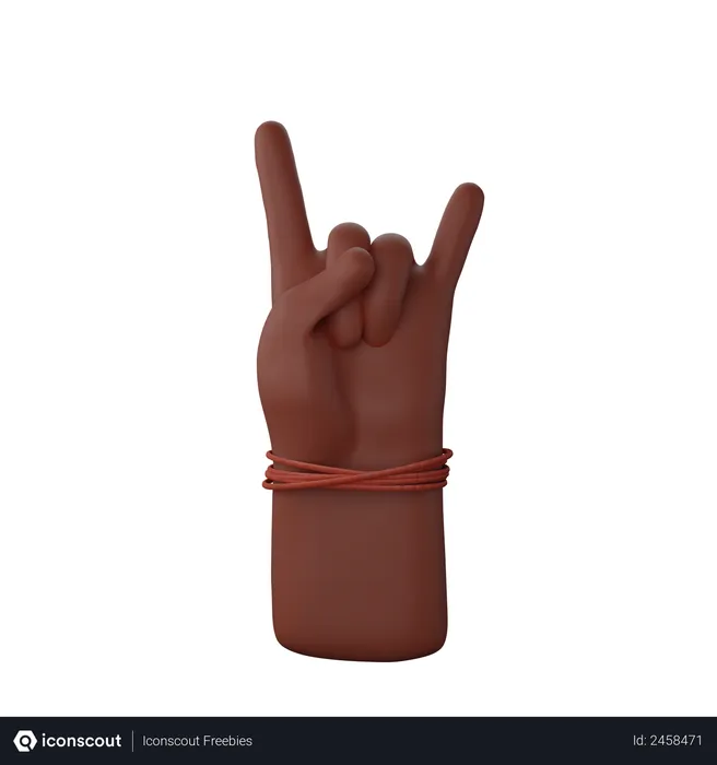Free Rocking gesture  3D Illustration