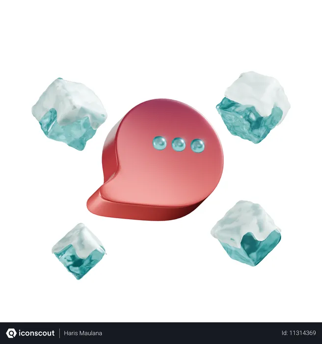 Free Rompiendo el hielo con el mundo exterior  3D Icon