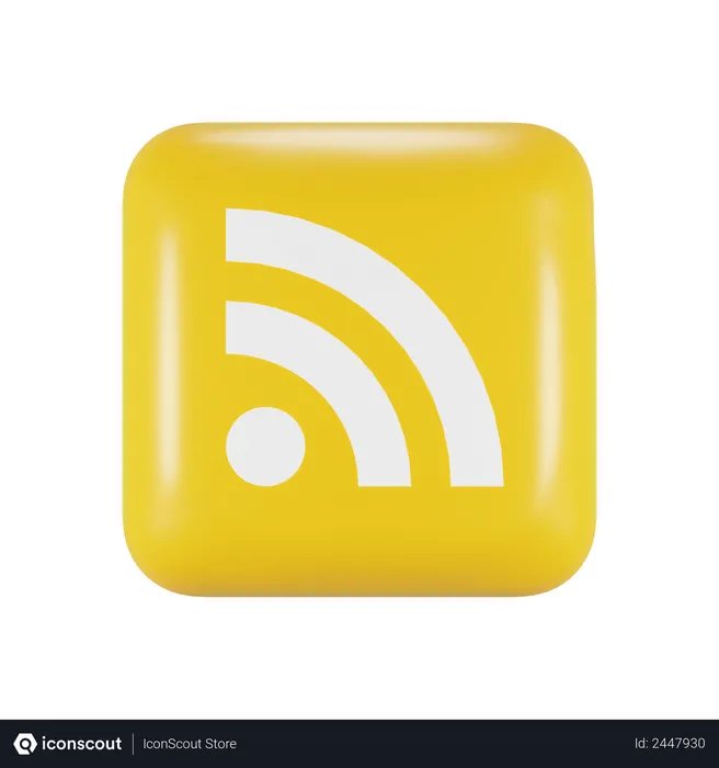 Free Rss Reader Logo 3D Logo