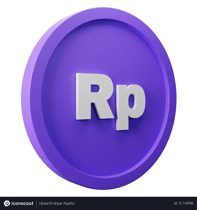 Free Rupiah Coin  3D Icon