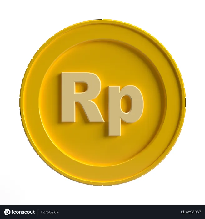Free Rupiah Coin  3D Icon