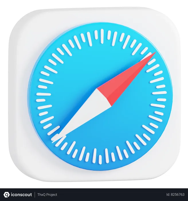 Free Safari Logo  3D Icon