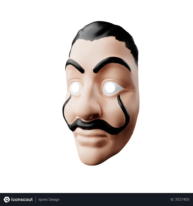 Free Salvador Dali Mask  3D Icon