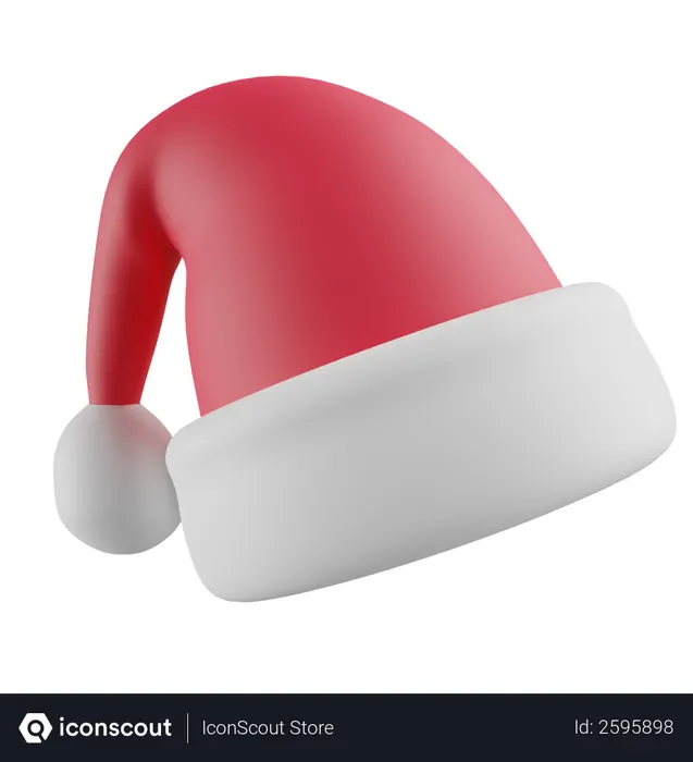 Free Santa hat  3D Icon